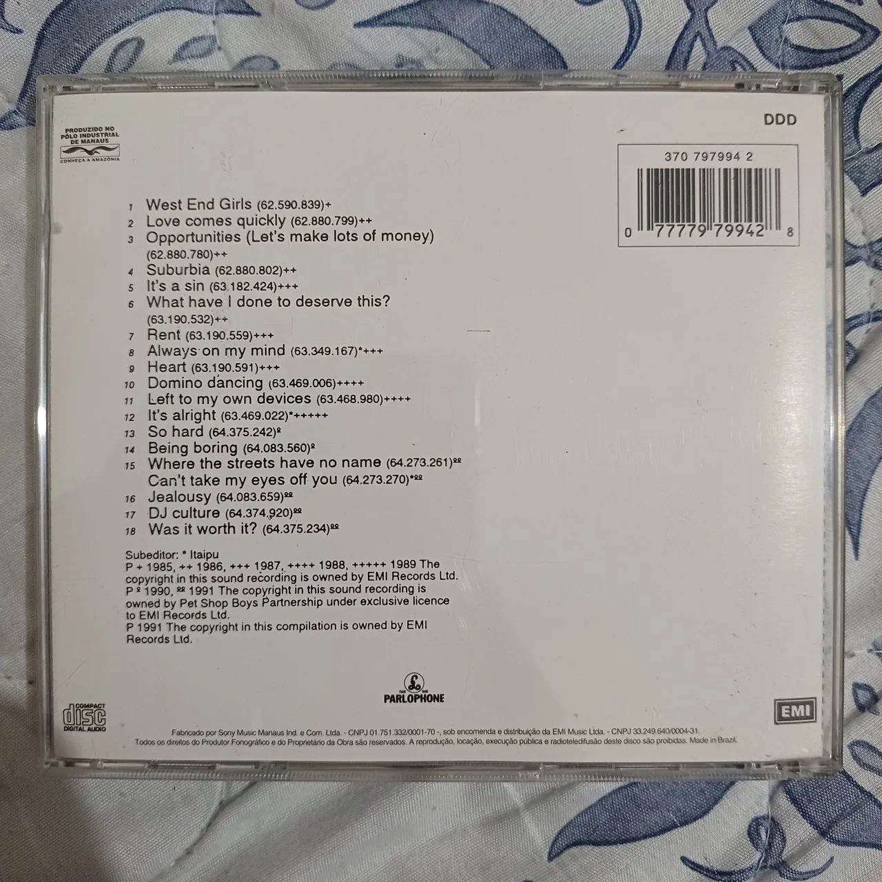 Cd Pet Shop Boys Discography  - Foto 2