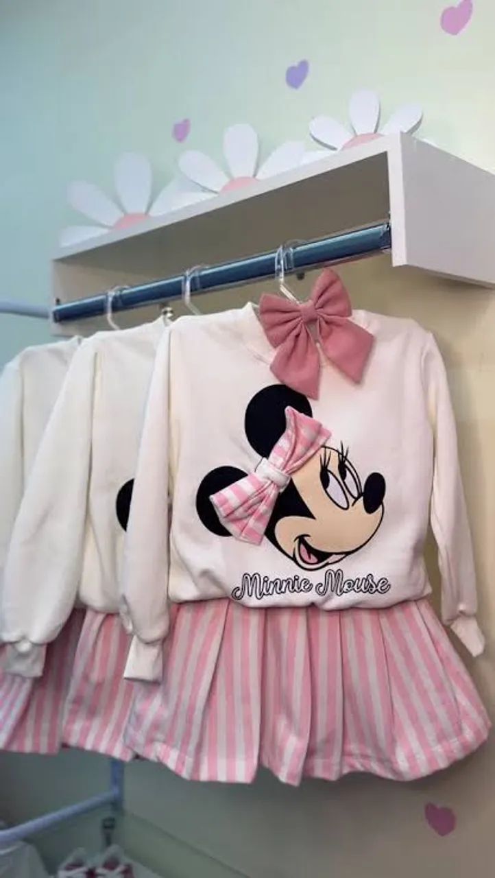 Conjunto de Moletom Minnie Infantil 