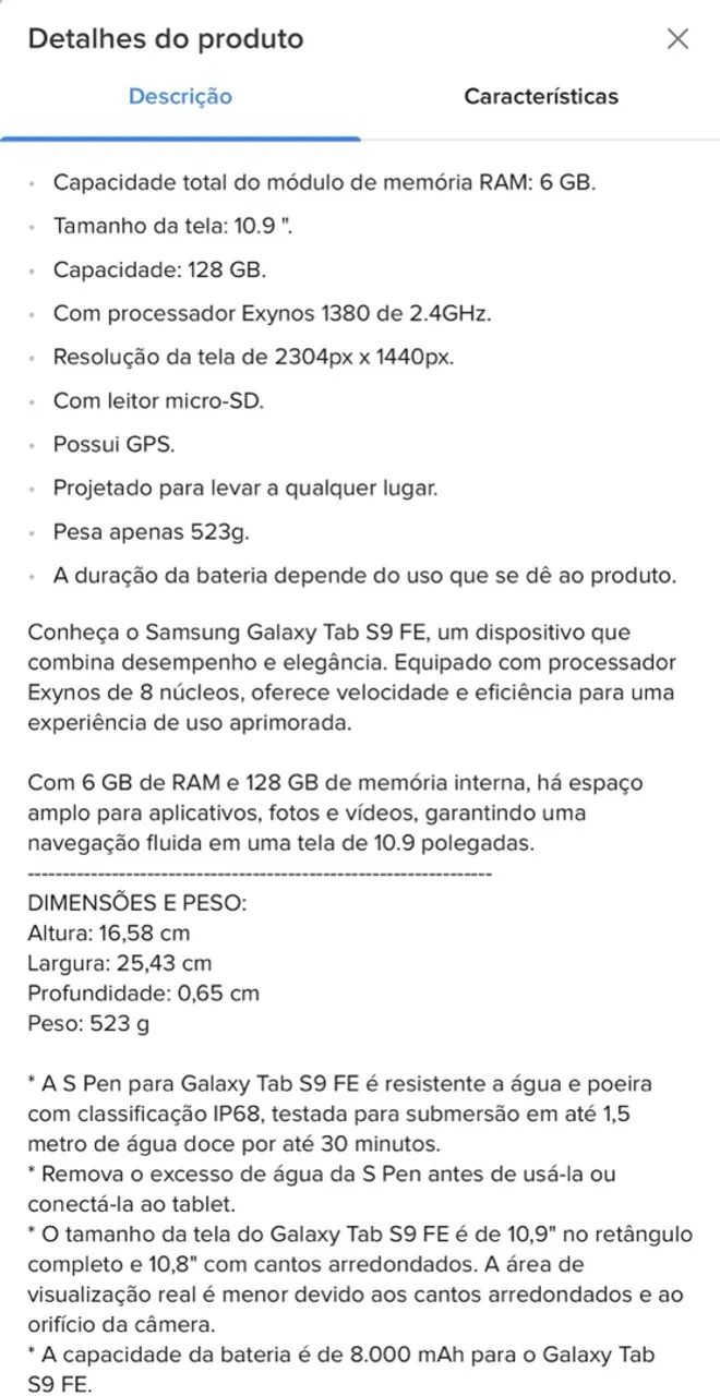 Tablete Samsung galaxy tab S9 - Foto 3