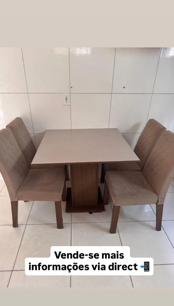 MESA COM 4 CADEIRAS - Foto 4