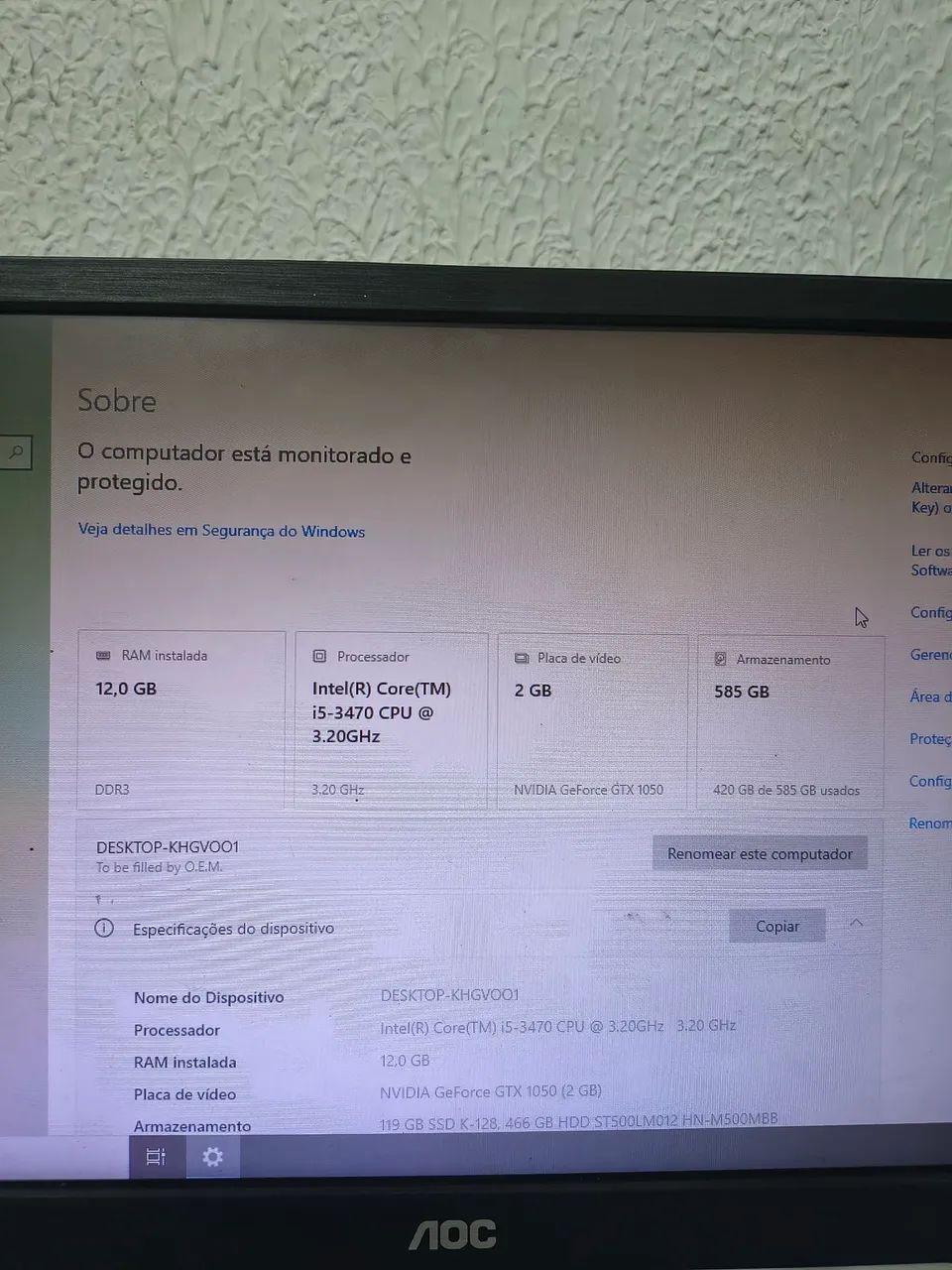 Cpu i5 GTX 1050 - Foto 4