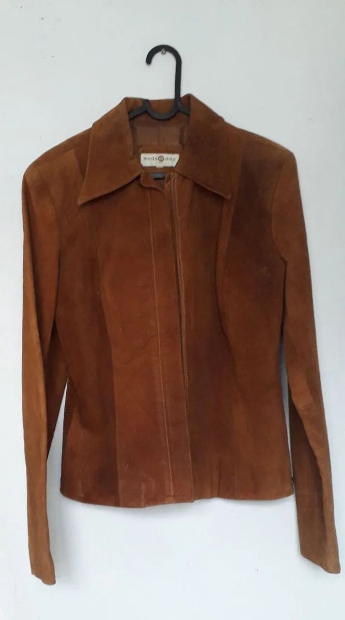 Jaqueta 100% Couro com CGC vintage 