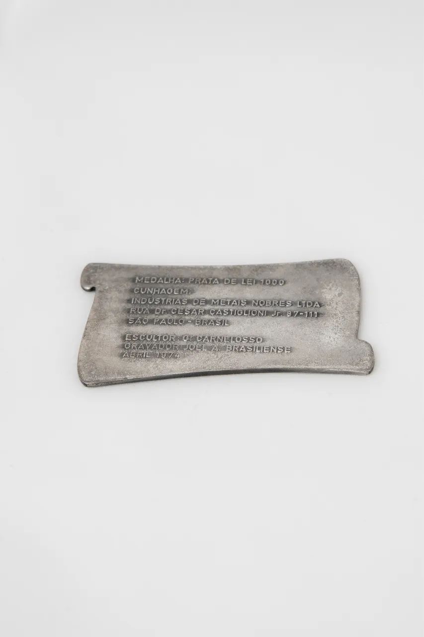 Placa e medalha comemorativa Pelé 1974 - Foto 5