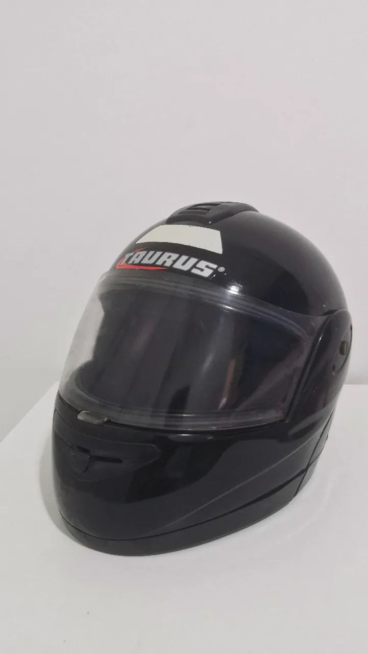 Capacete Taurus Classic Escamoteável Preto (58) - Foto 4