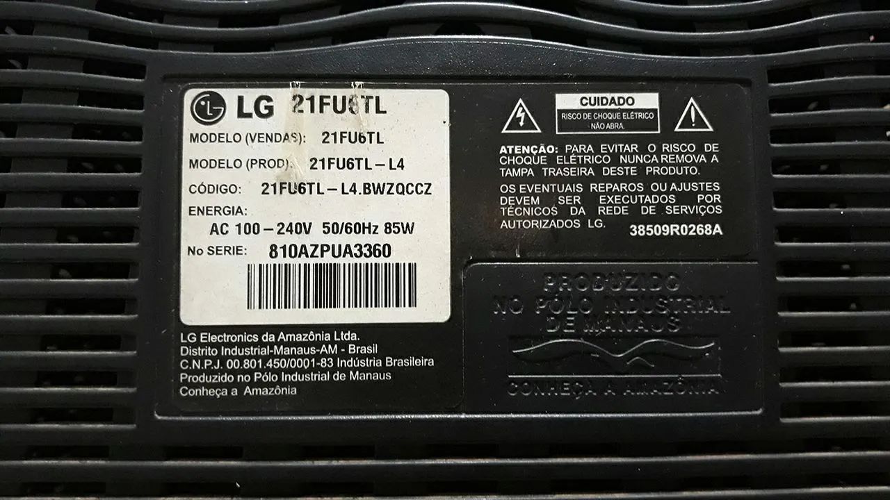 [DEFEITO] TV de Tubo LG Ultra Slim 21'' Polegadas Tela Plana - Foto 5