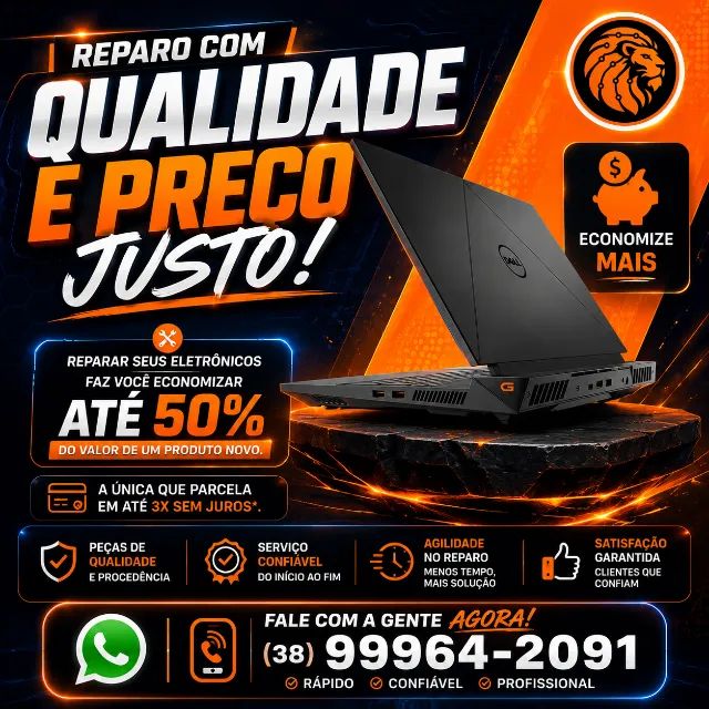 Formatação de Desktop's e Notebook's FORMATAÇÃO PROFISSIONAL LION BYTE FIX TECH - Foto 5