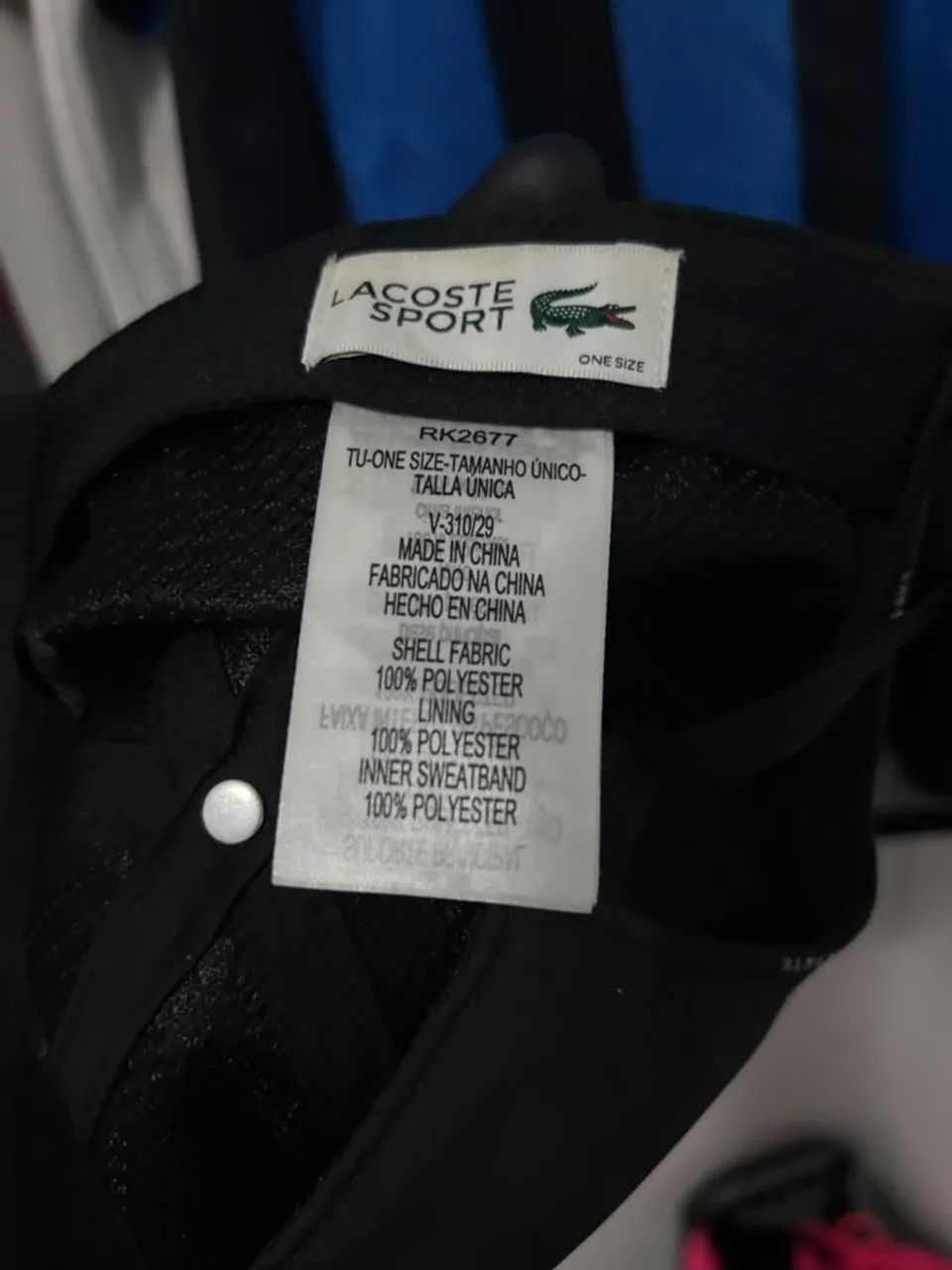 Boné Lacoste Preto ? ORIGINAL ? - Foto 3