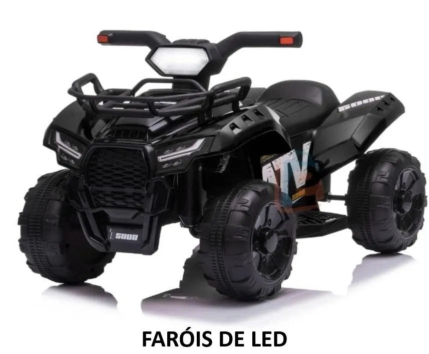 Mini Moto Quadriciclo Elétrico 6v Infantil Baby Style (Preto) - Foto 2