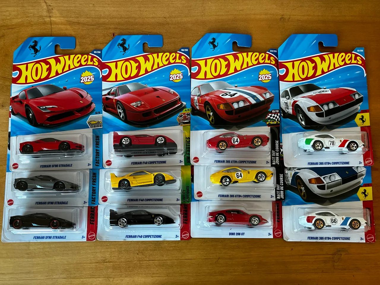 11 Ferrari Hot Wheels mainline 2025 2026