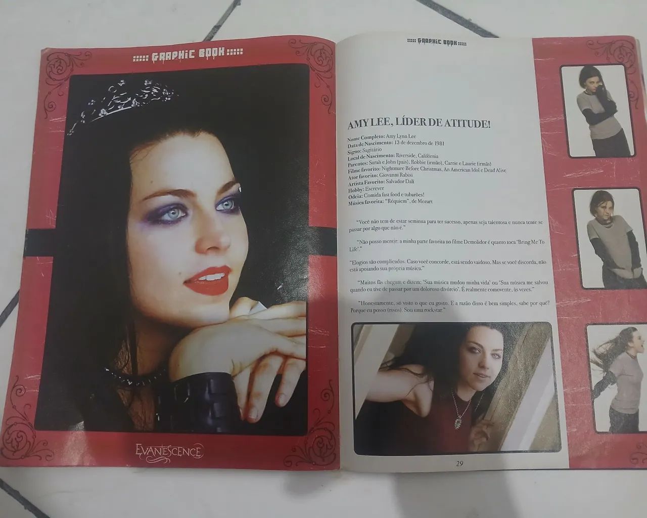 Revista Evanescence colecionadores  - Foto 3