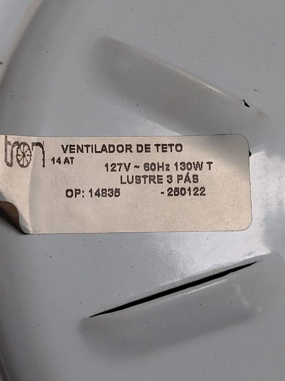 pás para ventilador de teto tron - Foto 4