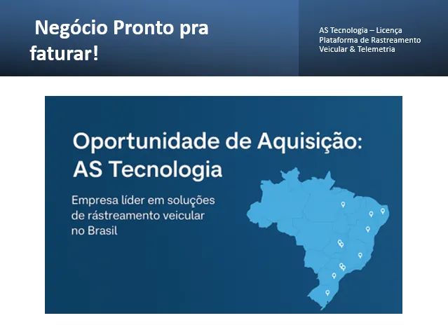 VENDE-SE EMPRESA SOFTWARE RASTREAMENTO VEICULAR - Presença em 25 estados BR e África