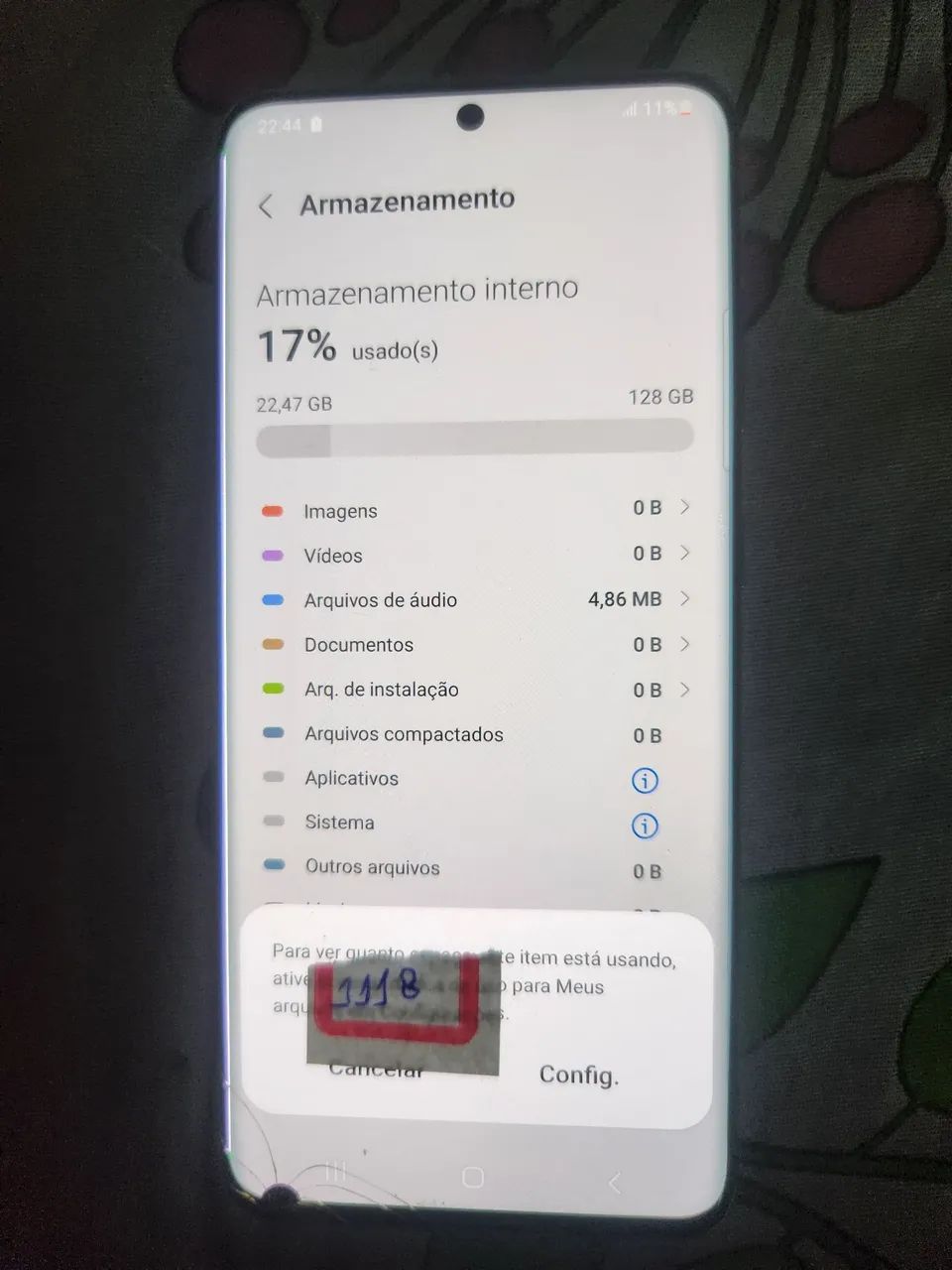 Samsung s20 5g. (Com defeito)