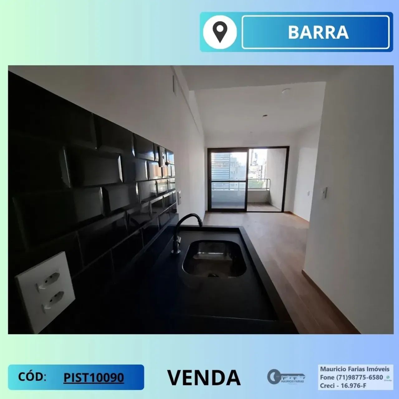 APARTAMENTO 1 QUARTO COM 23M² NA BARRA - Foto 2
