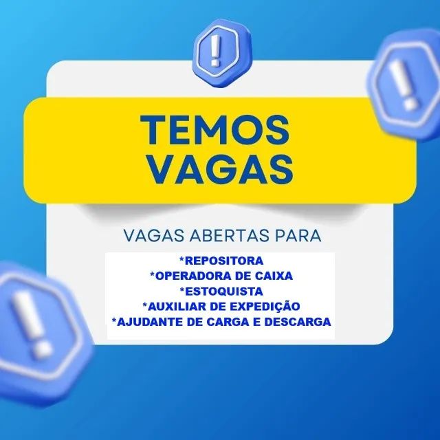 OPORTUNIDADE DE EMPREGO