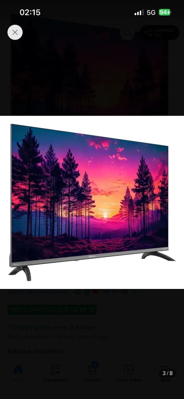 Tv 55 polegadas Philco  - Foto 2