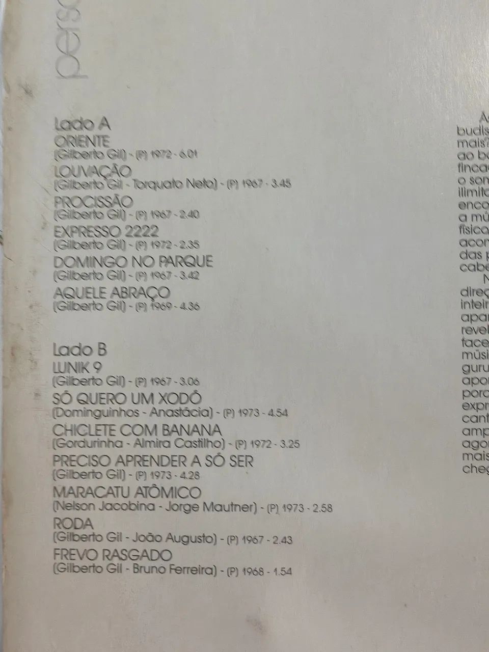LP vinil Gilberto Gil personalidade - Foto 3