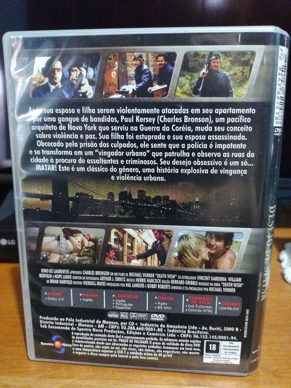 Dvd Desejo de matar 1,2,3 e 5 - Foto 2