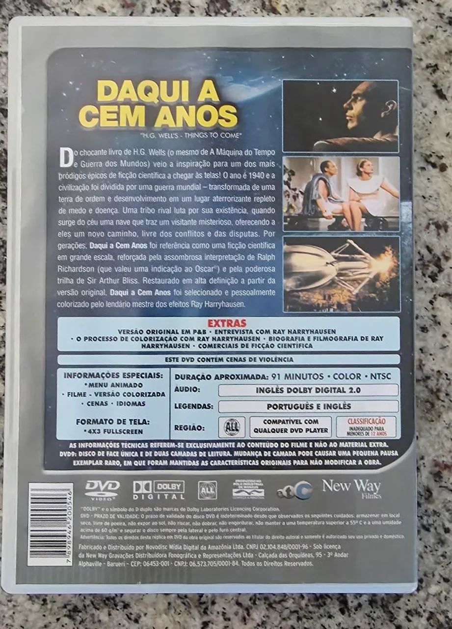 DVD DAQUI HÁ  CEM ANOS  - Foto 2