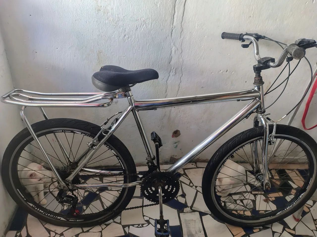 BICICLETA CROMADA ARO 26