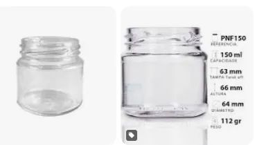 POTES PARA CONSERVA MINI BELÉM 150ML-1 UNIDADE