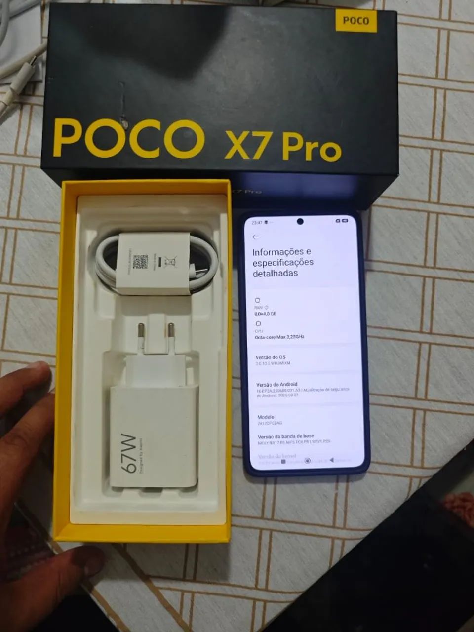 Poco X7 Pro Black- 8+8/256 - Completo  - Foto 3