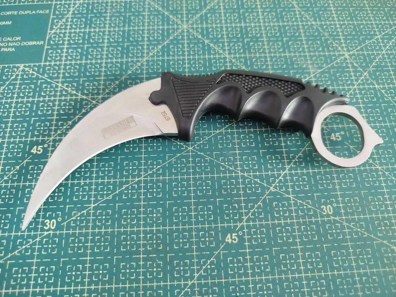 Faca Karambit Tática Defender Xtreme (Com Bainha de Pescoço)