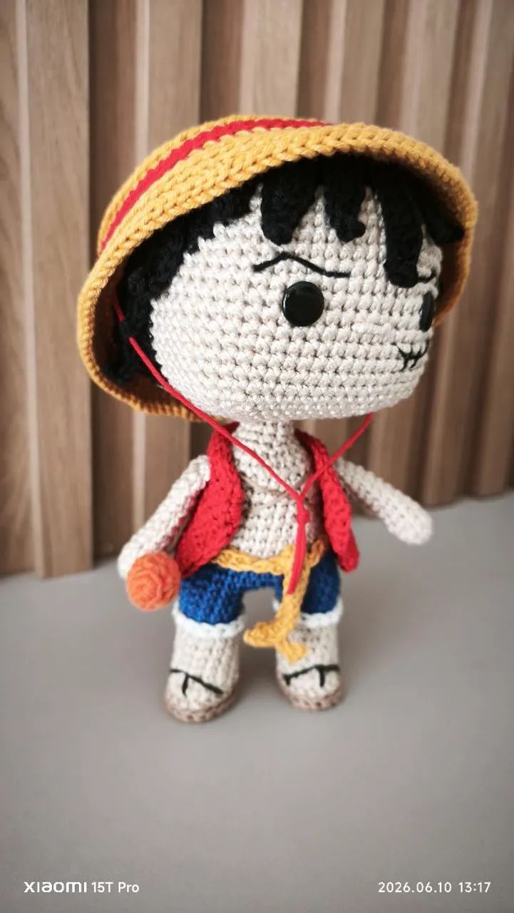 Luffy amigurumi  - Foto 3