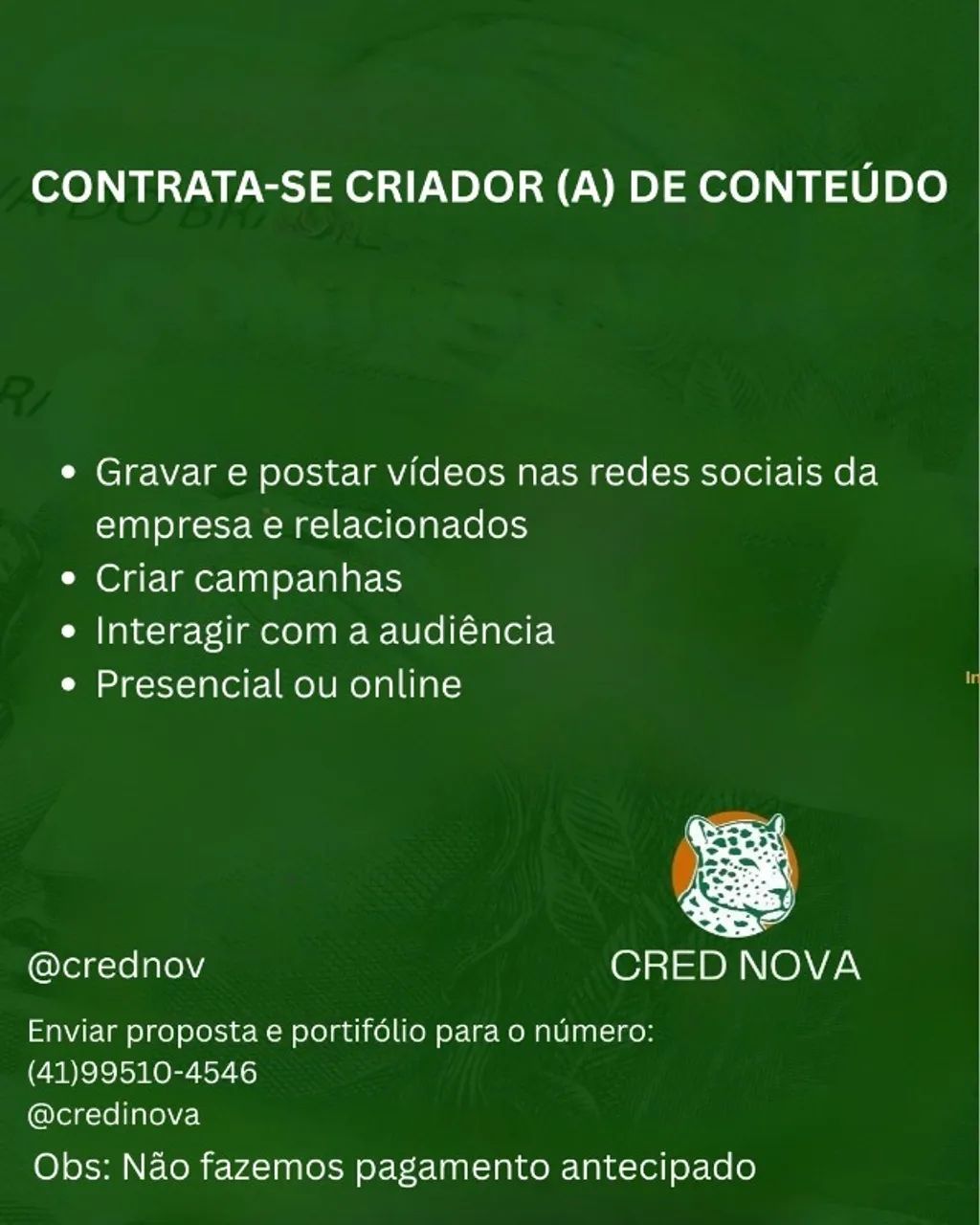 Contrata-se social media