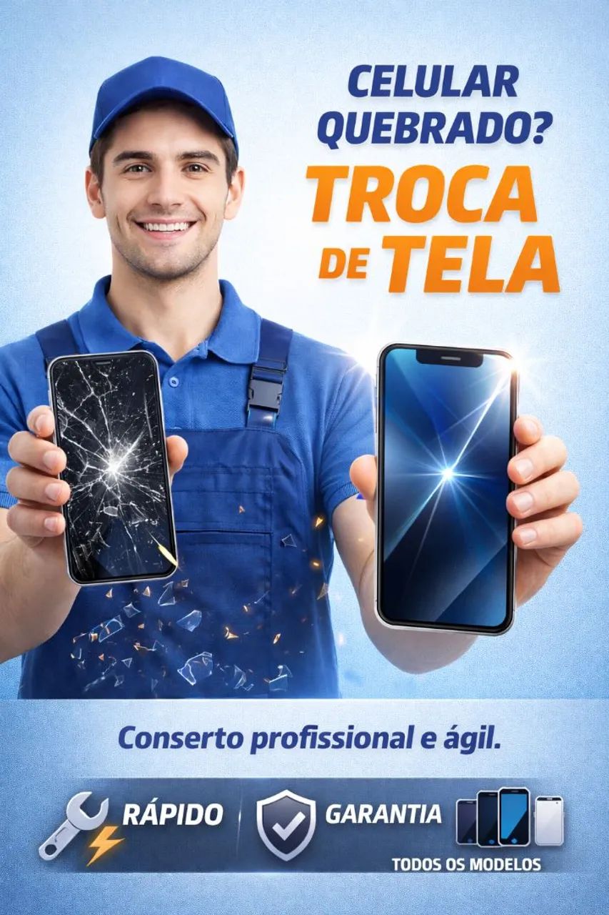 Celular funcionando troca tela 