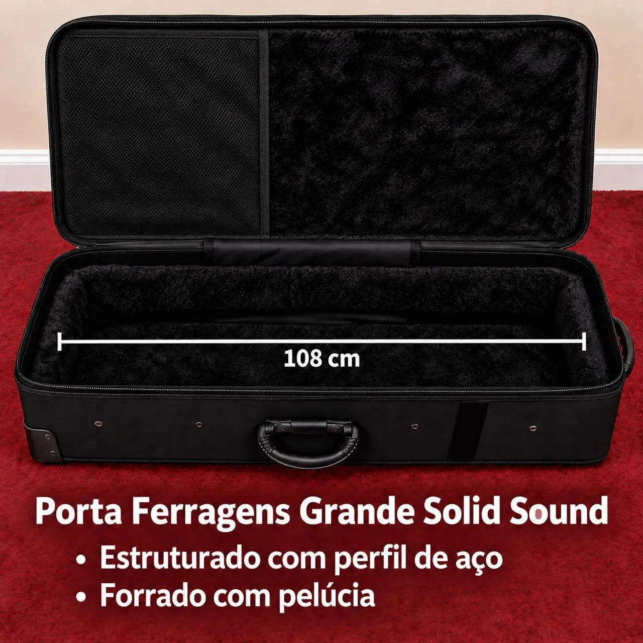 Semi case Solid luxo Ferragens de bateria / teclado /rodas /extragrande