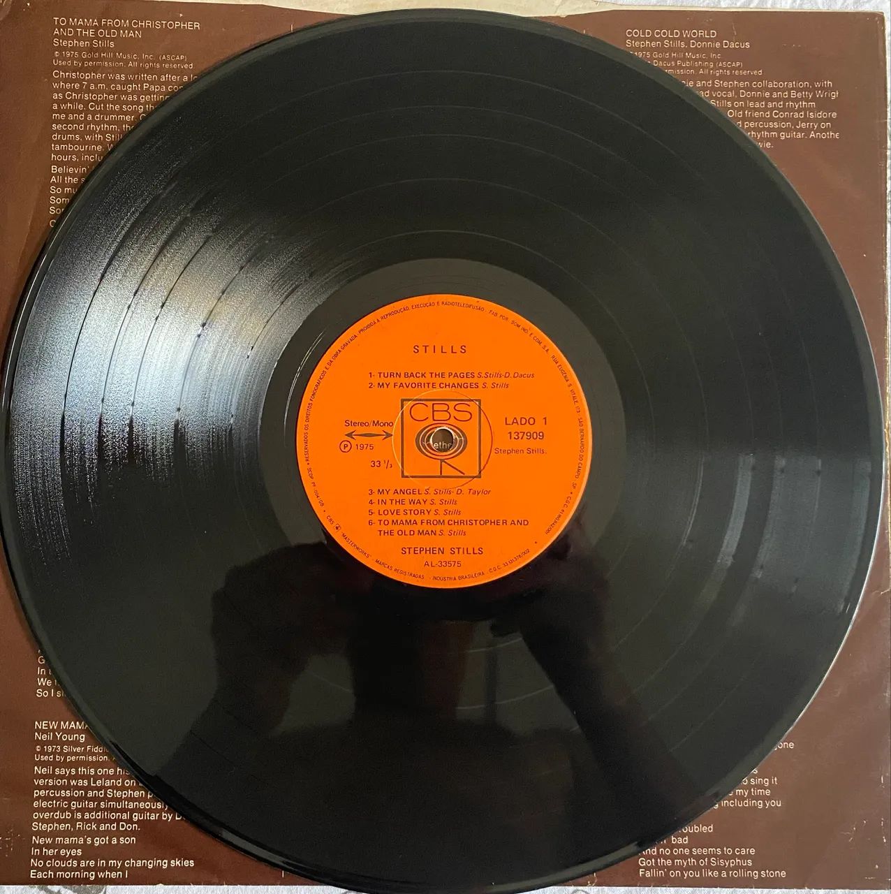 Disco de vinil Lp Stephen Stills - Stills 1975 - Com Encarte  - Foto 3