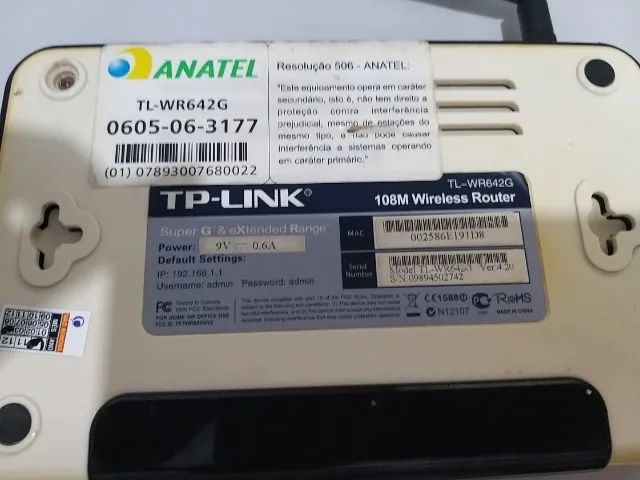 Roteador Wireless TP-Link (usado) - Foto 3