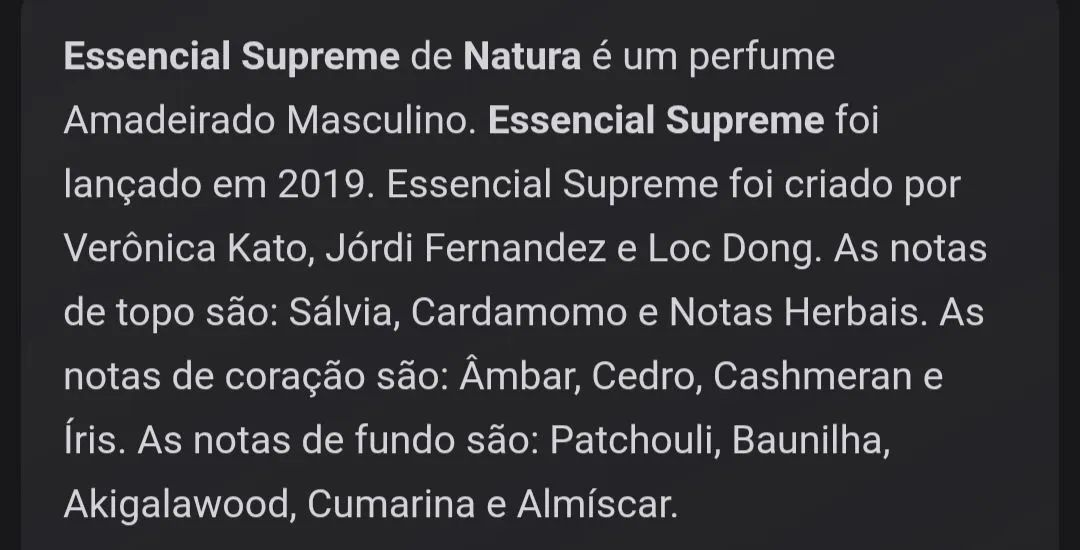 Essencial Supreme masculino refil Natura  - Foto 3