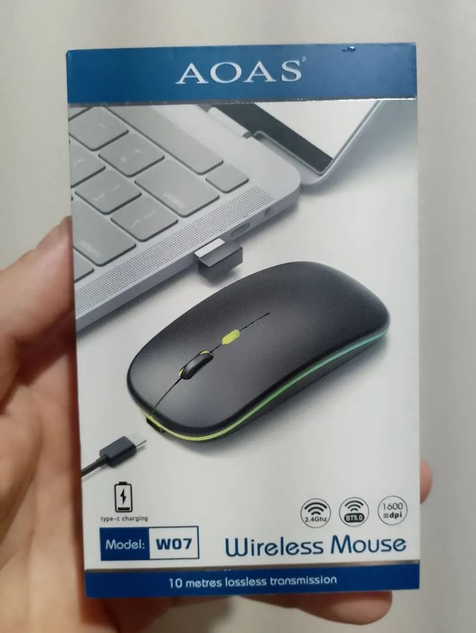 Mouse sem fio 800 1200 1600Dpi - Foto 2
