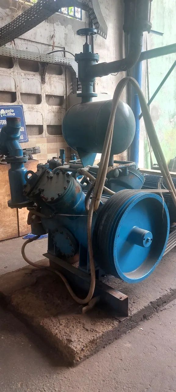 compressor MADEF 4c 1611 completo com motor elétrico  - Foto 2