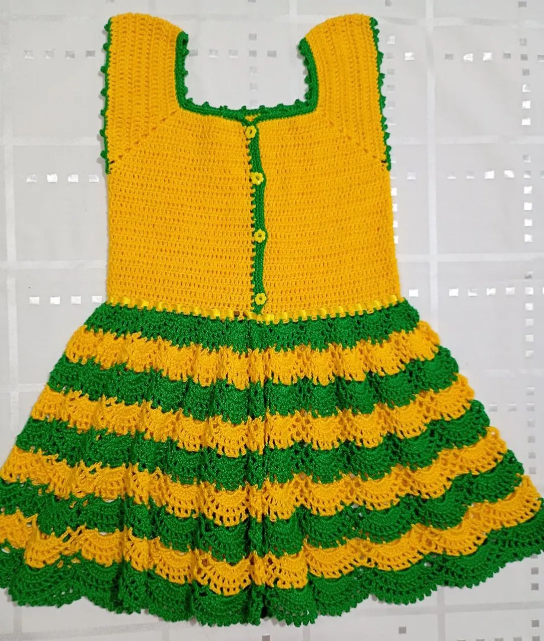Vestido crochê infantil  - Foto 2