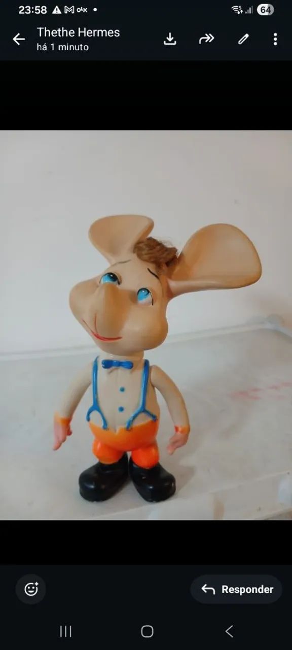 Boneco Topo Gigio raridade