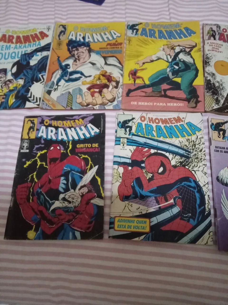 Nove revistas formatinho Abril jovem do homem aranha: 80, 82, 83, 84, 87, 88, 89, 90, 91 - Foto 3