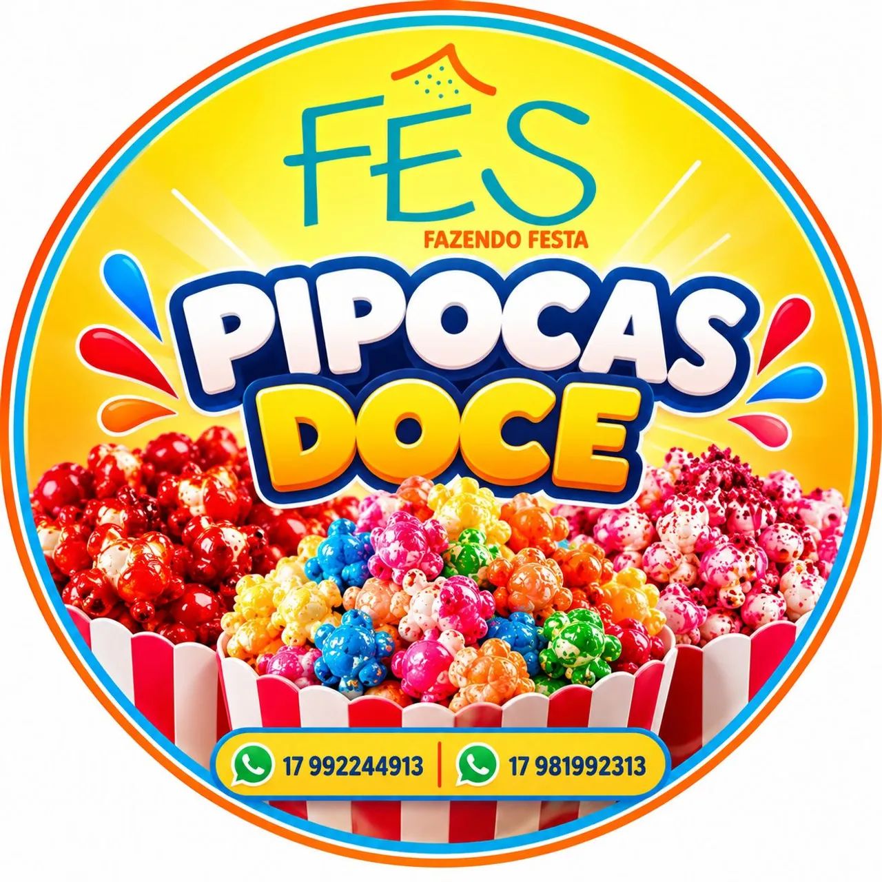Pula pula piscina de bolinha e pipocas doces. 