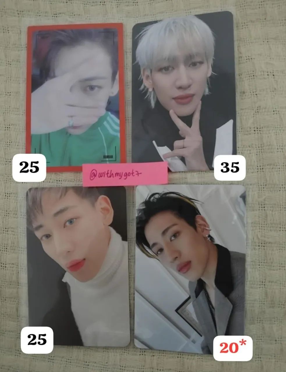 PHOTOCARD BAMBAM GOT7 ORIGINAL