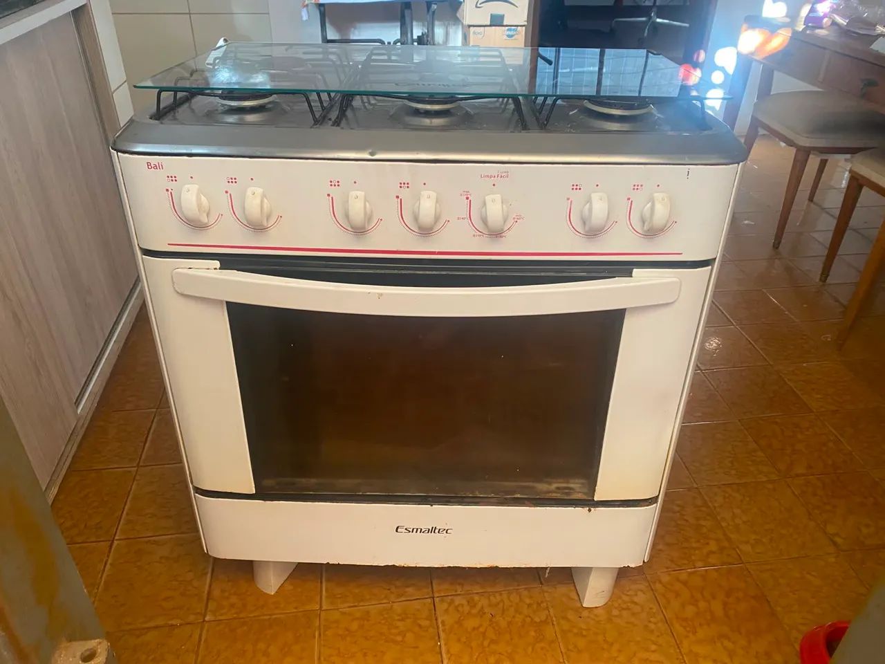 Fogão 6 bocas Esmaltec