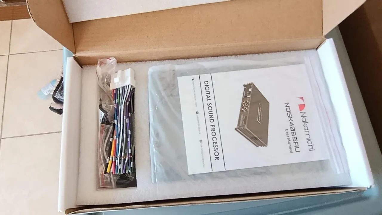 Processador de áudio Nakamichi 8 canais NDSK4285AU. Novo sem uso