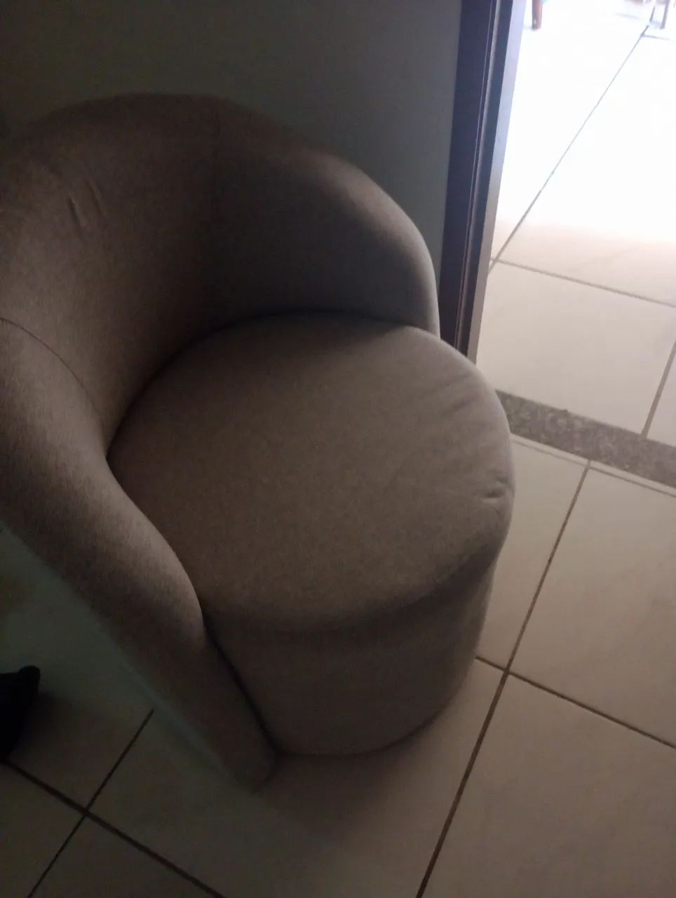 Poltrona linho cinza - Foto 3