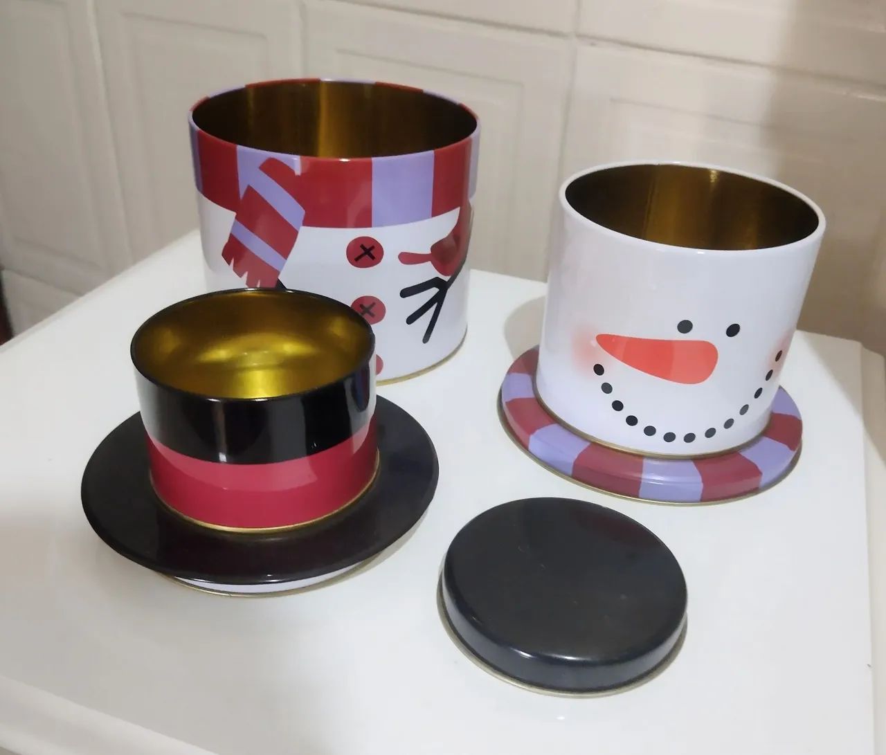 Lata decorativa Boneco de Neve  - Foto 2