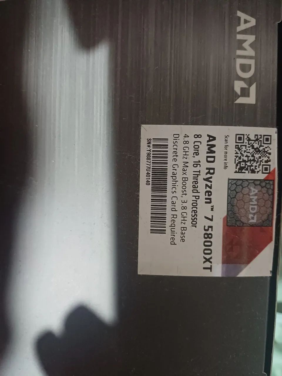 Processador Ryzen 7 5800xt Novo - Foto 2