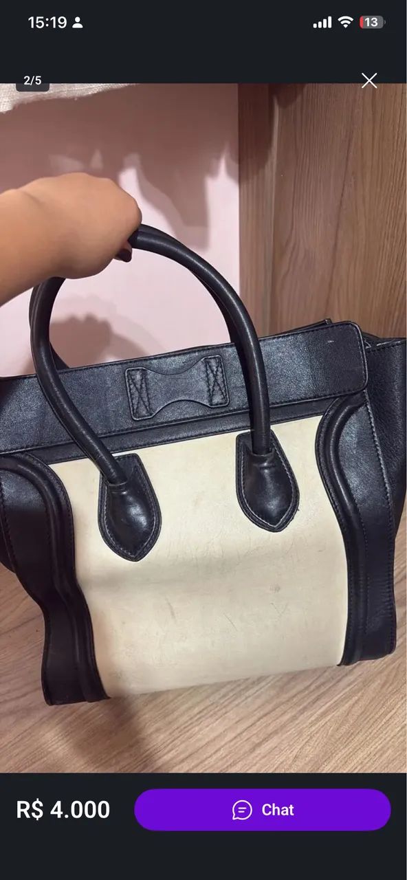 Bolsa Celine em couro