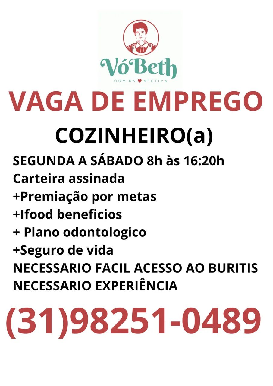 VAGA DE EMPREGO 