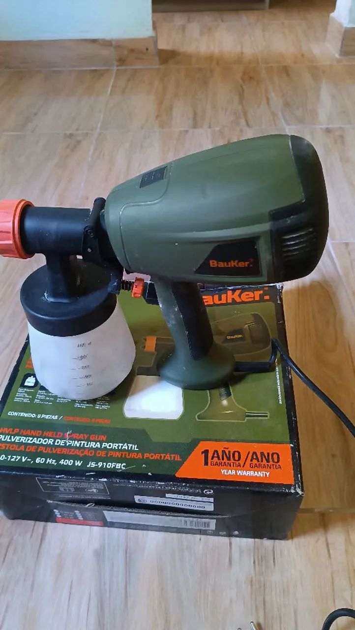 Pulverizador de pintura portátil bauker 