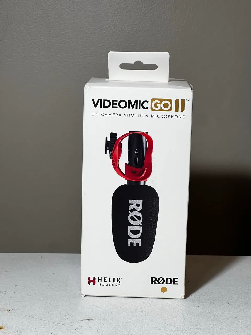 Microfone RØDE VideoMic GO II - Na caixa, nunca usado